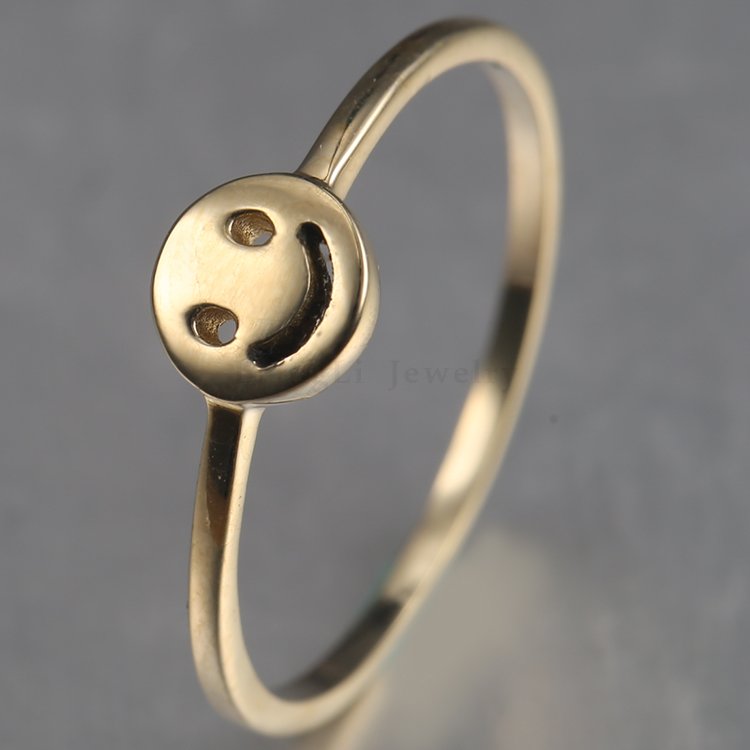 Smile face ring